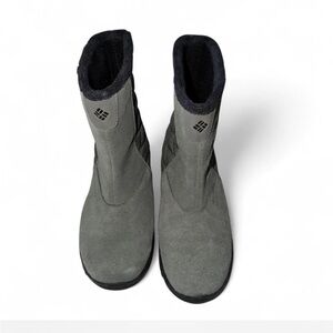 Columbia Women's Gray Suede Winter Boots
